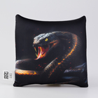 Подушка декоративная антистресс «Змея», чёрная - Фото 3