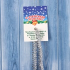 Мишура новогодняя «Жанр» одинарная, d=1 см, L-200 см, серебро (комплект 10 шт) - фото 25511381