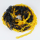 Цепь оградительная, чёрно-жёлтая, пластик, звено - 6 мм, 30 м - Фото 1