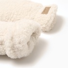 Варежки женские меховые MIST, размер 26 см, молочные  (артикул 10420727)  большой выбор товаров оптом и в розницу по низким ценам с доставкой