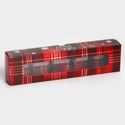 Коробка под 5 конфет новогодняя «С Новым годом», 21×5×3 см