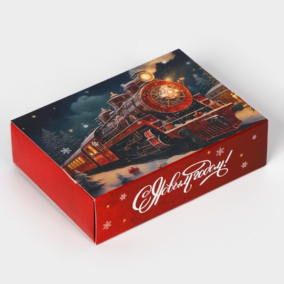 Коробка под 6 конфет «С Новым годом!», 13.5×9.5×3.5 см
