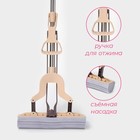 Швабра для мытья пола PVA Доляна, со складным отжимом, насадка 27×6 см, стальная составная ручка 116 см - Фото 2