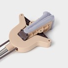 Швабра для мытья пола PVA Доляна, со складным отжимом, насадка 27×6 см, стальная составная ручка 116 см - Фото 5