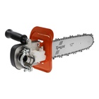 УЦЕНКА Насадка для УШМ ТУНДРА, цепная пила, быстрая установка, 12", 45 звеньев, шаг 3/8", M10, М14 9 - Фото 2