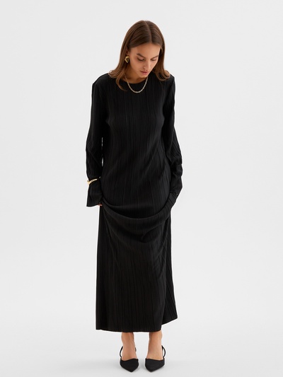 Платье женское MIST Classic collection, макси, размер 40-42, чёрное