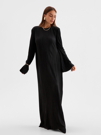 Платье женское MIST Classic collection, макси, размер 44-46, чёрное