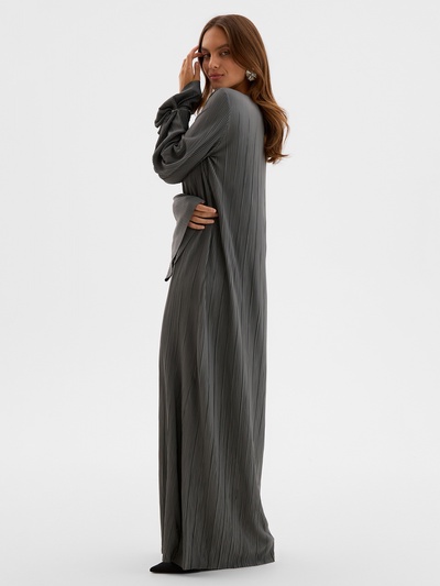 Платье женское MIST Classic collection, макси, размер 40-42, графит