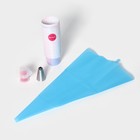 Набор кондитерский для капкейков Доляна, кондитерский мешок 1 шт., насадка 2 шт., форма 50 шт. - Фото 1