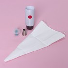 Набор кондитерский для капкейков Доляна, кондитерский мешок 1 шт., насадка 2 шт., форма 50 шт. - Фото 1