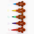 Подарочный набор новогодний, блокнот-раскраска и разноцветный карандаш «Новогодние зверята» - Фото 2