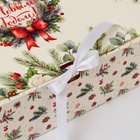 Коробка подарочная новогодняя складная, упаковка, «Еловые веточки», 31×24.5×8 см . - Фото 2