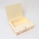 Коробка подарочная новогодняя складная, упаковка, «Золотое время чудес», 31×24.5×8 см - Фото 3