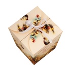 Бонбоньерка, новогодняя подарочная упаковка «Новый Год - время чудес», 7.5×8×7.5 см - Фото 3