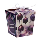 Бонбоньерка, новогодняя подарочная упаковка «С Новым Годом и Рождеством», 7.5×8×7.5 см - Фото 3