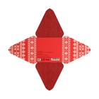 Бонбоньерка новогодняя, подарочная упаковка «Настроение традиционное», 7×7×7.5 см - Фото 5