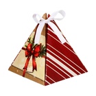 Бонбоньерка, новогодняя подарочная упаковка «Подарок», 7×7×7.5 см - Фото 2
