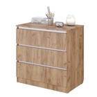 Комод с ящиками Polini kids Simple 1980, 804×505×797 мм, цвет дуб крафт золотой с белыми вставками - Фото 3