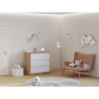 Комод с ящиками Polini kids Simple 1980, 804×505×797 мм, цвет дуб крафт золотой/белый - Фото 1