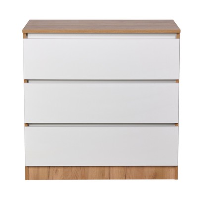 Комод с ящиками Polini kids Simple 1980, 804×505×797 мм, цвет дуб крафт золотой/белый