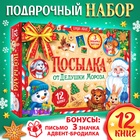 Подарок на Новый год для детей «Посылка от Дедушки Мороза», большой новогодний подарочный набор книг 12 шт., письмо деду морозу, адвент - бродилка, значки 10288909 - фото 318614399