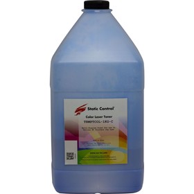 Тонер Static Control TRMPTCOL-1KG-C голубой флакон 1000гр. для принтера HP CLJCP1515/ Canon   107628 10762875