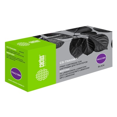 Картридж лазерный Cactus CS-TN423BK TN-423BK чёрный (6500стр.) для Brother DCP L8410CDW/HL