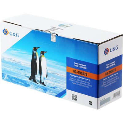 Картридж лазерный G&G GG-TN2075, чёрный, 2500 стр, для Brother DCP-7010, 7010R, 7020, 7025