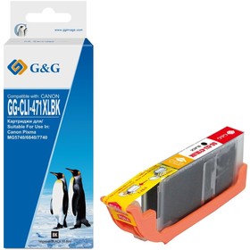 Картридж струйный G&G GG-CLI-471XLBK фото черный (10.8мл) для Canon TS5040/MG5740/MG6840/MG   107630