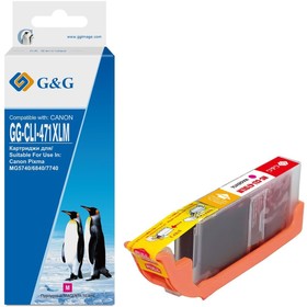 Картридж струйный G&G GG-CLI-471XLM пурпурный (10.8мл) для Canon TS5040/MG5740/MG6840/MG774   107630