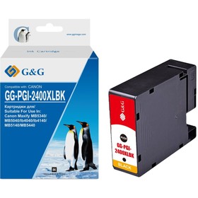 Картридж струйный G&G GG-PGI-2400XLBK PGI-2400XL BK черный (74.6мл) для Canon Maxify iB4040   107630