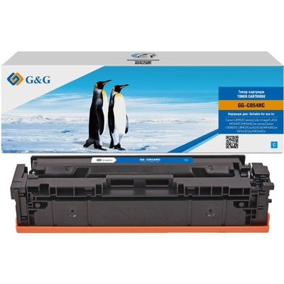 Картридж лазерный G&G GG-C054HC, голубой, 2300 стр, для Canon LBP621/623 MF641/643/645