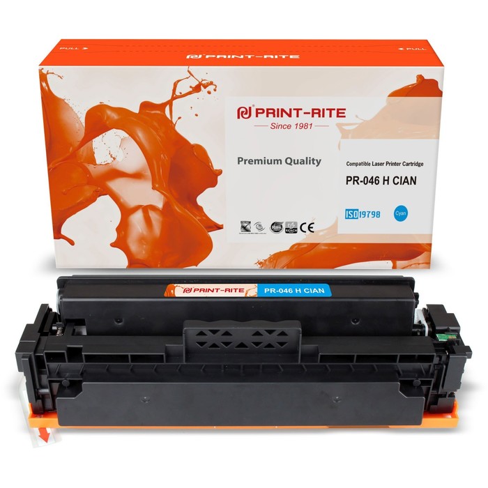 Картридж лазерный Print-Rite TFC452CPU1J PR-046 H CIAN 046 H Cian голубой (5000стр.) для Ca   107631 - фото 51648551