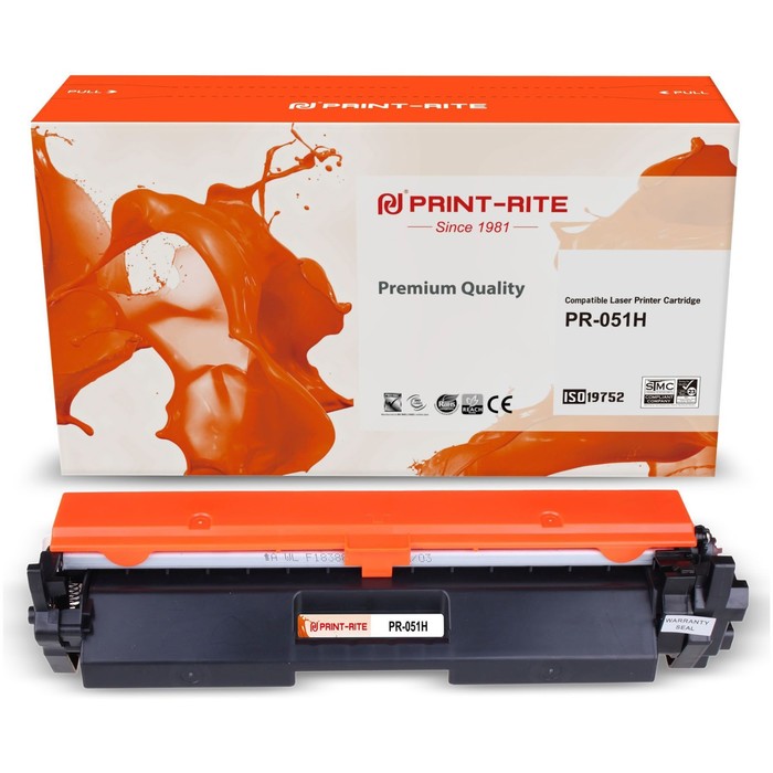 Картридж лазерный Print-Rite TFC692BPU1J PR-051H 051H черный (4100стр.) для Canon LBP 162dw   107631 - фото 51648563