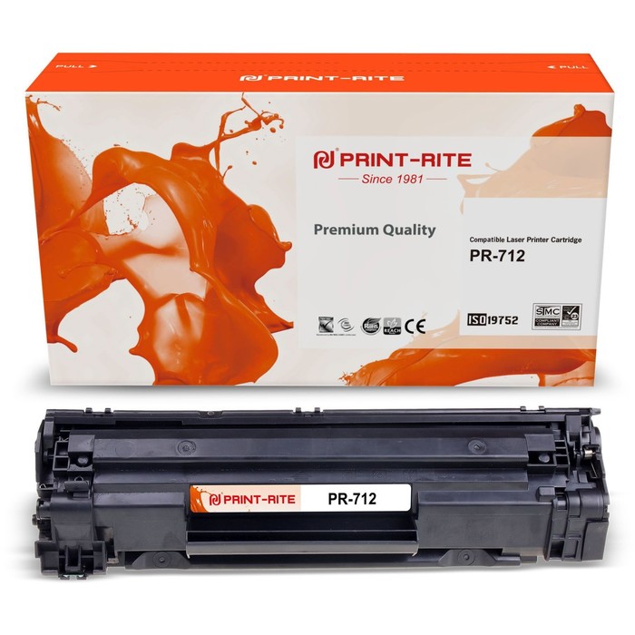 Картридж лазерный Print-Rite TFH919BPU1J PR-712 712 черный (1500стр.) для Canon LBP-3010/30   107631 - фото 51648608