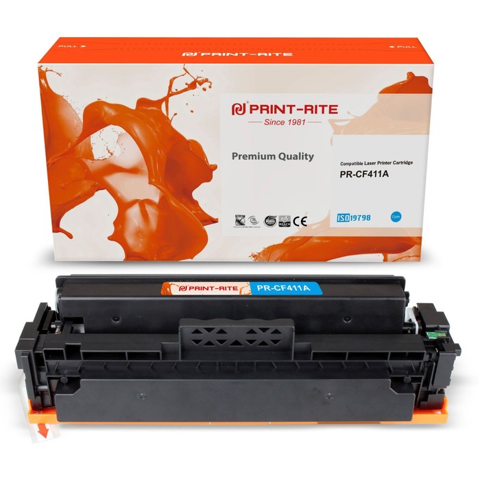 Картридж лазерный Print-Rite TFH769CPU1J PR-CF411A CF411A голубой (2300стр.) для HP LJ M452   107632 - фото 51648676