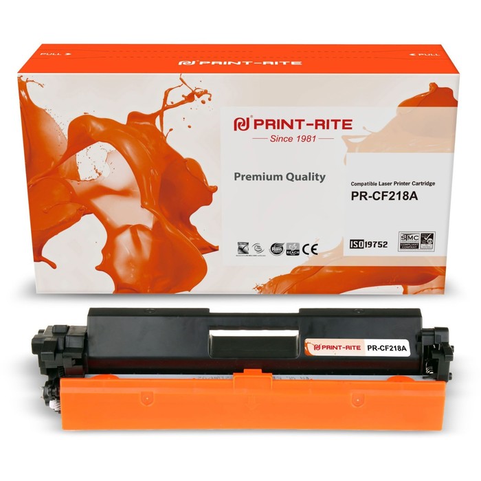 Картридж лазерный Print-Rite TFHAI8BPU1J PR-CF218A CF218A черный (1400стр.) для HP LJ M104/   107632 - фото 51648740