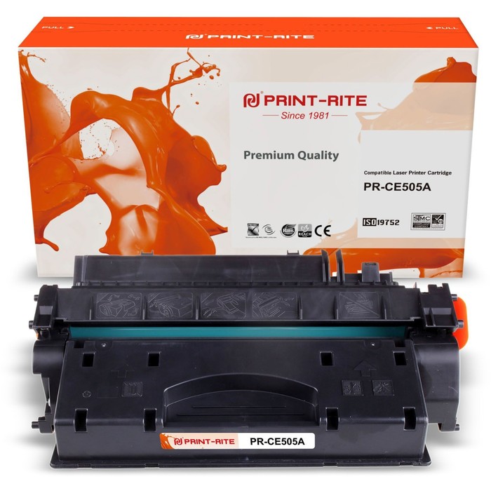 Картридж лазерный Print-Rite TFHAKEBPU1J PR-CE505A CE505A черный (2700стр.) для HP LJ P2055   107632 - фото 51648748