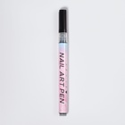 Маркер для дизайна ногтей, тонкий, акриловый, 13.7 см, чёрный - Фото 3