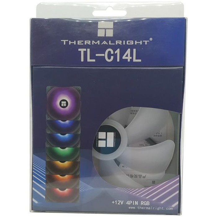 Вентилятор Thermalright TL-C14L-RGB 4-pin 26.6dB 160gr Ret - фото 51647102