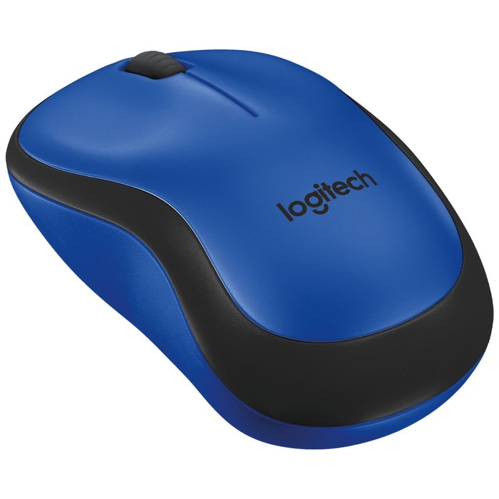 Мышь Logitech Silent M220 синий/черный оптическая (1000dpi) silent беспроводная USB для ноу   107487 - фото 51655381