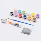 Часы - раскраска под роспись «Космос», новогодний набор для творчества - Фото 4