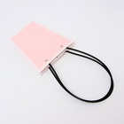 Сумка для цветов светло - розовая, влагостойкая, 17×17 - 11.5×11.5 - 20 см 6 - Фото 4