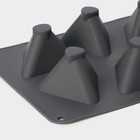 Форма для выпечки и муссовых десертов KONFINETTA «Рафаэль», силикон, 28.5×21.5×5 см, 6 ячеек (7×4.9 см), серая - Фото 3