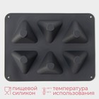 Форма для выпечки и муссовых десертов KONFINETTA «Рафаэль», силикон, 28.5×21.5×5 см, 6 ячеек (7×4.9 см), серая - Фото 2