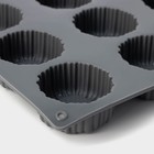 Форма для выпечки и муссовых десертов KONFINETTA «Шарлотт», силикон, 27.5×17.5×2.5 см, 12 ячеек (5×2.5 см), серая - Фото 5