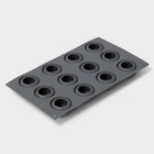 Форма для выпечки и муссовых десертов KONFINETTA «Паутина», силикон, 29.5×17.5×2.5 см, 12 ячеек (4.2×2.5 см), серая - Фото 4