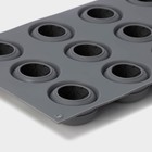 Форма для выпечки и муссовых десертов KONFINETTA «Паутина», силикон, 29.5×17.5×2.5 см, 12 ячеек (4.2×2.5 см), серая - Фото 5