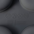 Форма для выпечки и муссовых десертов KONFINETTA «Паутина», силикон, 29.5×17.5×2.5 см, 12 ячеек (4.2×2.5 см), серая - Фото 6