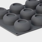 Форма для выпечки и муссовых десертов KONFINETTA «Фолд», силикон, 28.8×17.1×2.6 см, 12 ячеек (4.7×2.5 см), серая - Фото 3